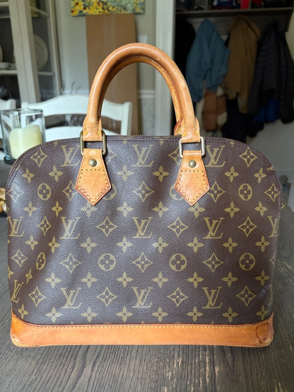 Louis Vuitton Monogram Alma Tote - Brown & Tan - Picture 2 of 8